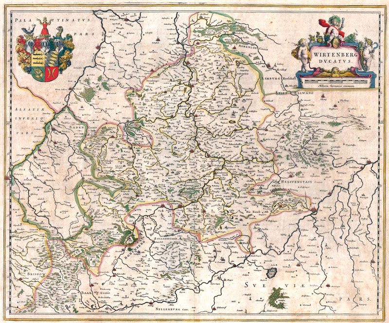 Wirtenberg 1645 Willem Blaeu